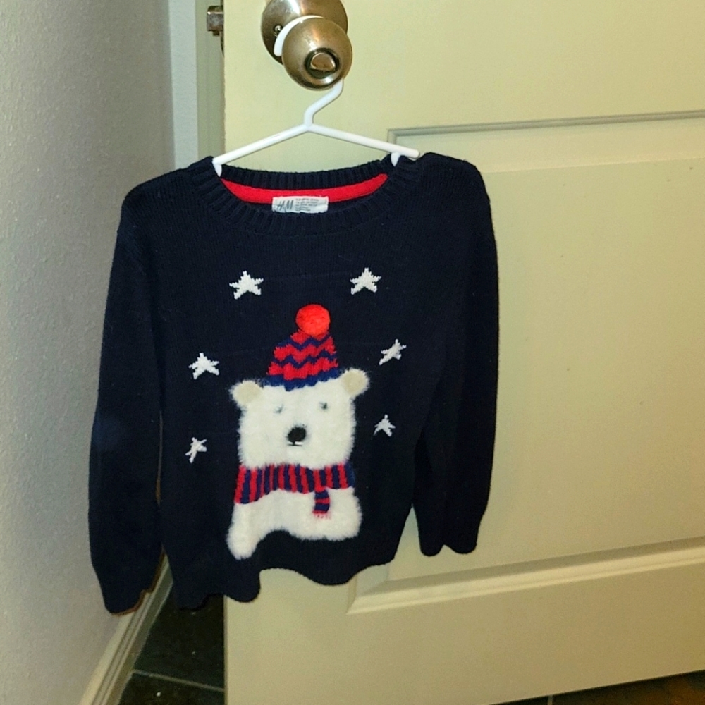 Boy's sweater, 4-6 years old, Blue, H&M
